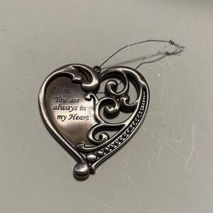 Silver Heart Ornament